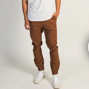 Mens Khaki Joggers